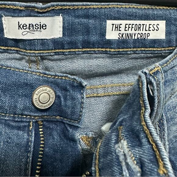 KENSIE Jeans Womens Size 8/29 Effortless Skinny Crop Distressed - Picture 4 of 6
